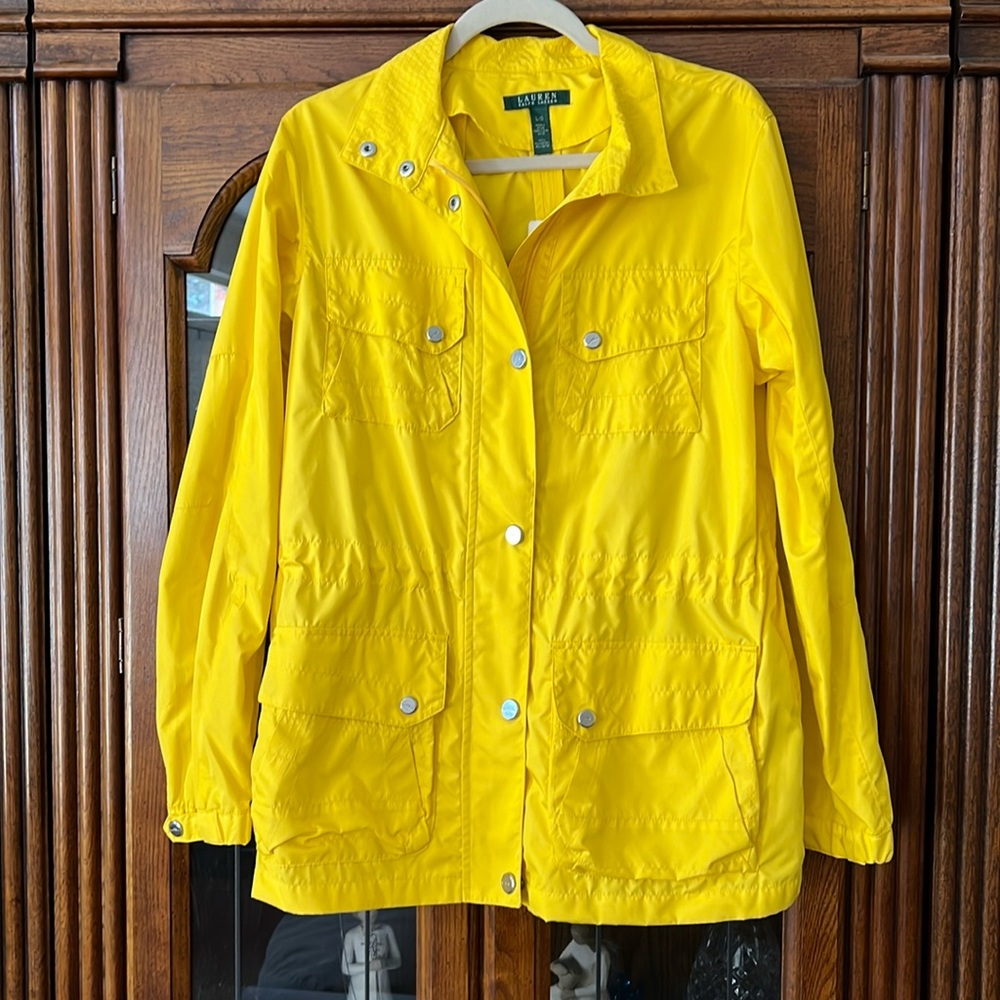 Ralph Lauren Bright Yellow Rain/Wind Jacket